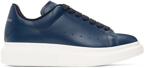 navy blue alexander mcqueen shoes